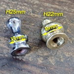 갓꽂이 머리장식(나사산은 1/4X28山) Φ13*H25mm/Φ16*H22mm