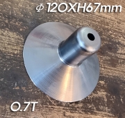 시보리작업을 한 철갓(Φ120XH67mm 주문제작품) 0.7T