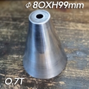 시보리작업을 한 철갓(Φ80XH99mm 주문제작품) 0.7T