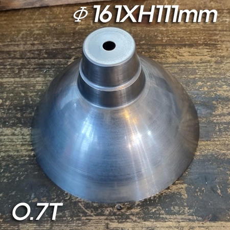 시보리작업을 한 철갓(Φ161XH111mm 주문제작품) 0.7T 시보리작업을 한 철갓(Φ161XH111mm 주문제작품) 0.7T