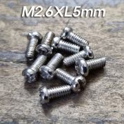 둥근머리 M2.6 나사(피스) L5mm 10개 묶음 판매