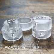 P/D선 이동 원통타입 행거(주로 천정전선 이동, 컴퓨터 케이블 등등) 투명PC