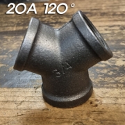 흑나사 Y형 120도 티(20A)