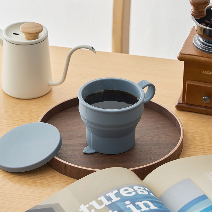 여행용 접이식 실리콘 컵 300ml