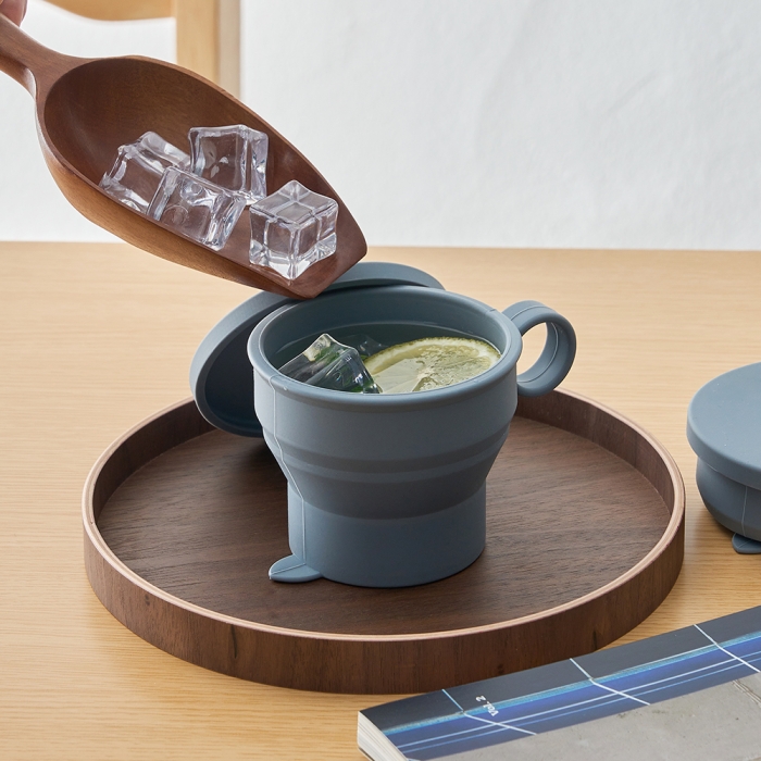 여행용 접이식 실리콘 컵 300ml