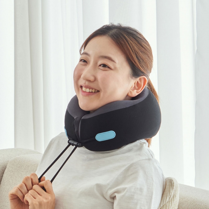 고급형 여행용 메모리폼 목베개 + 수면안대 + 귀마개 + 파우치 세트