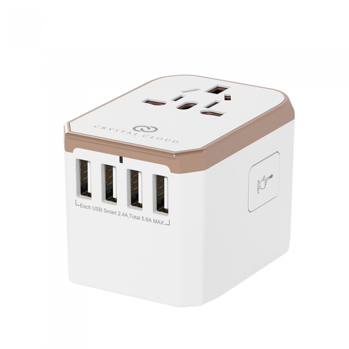 5포트 USB 5.6A 전세계 여행용 멀티어댑터 CC-305Plus