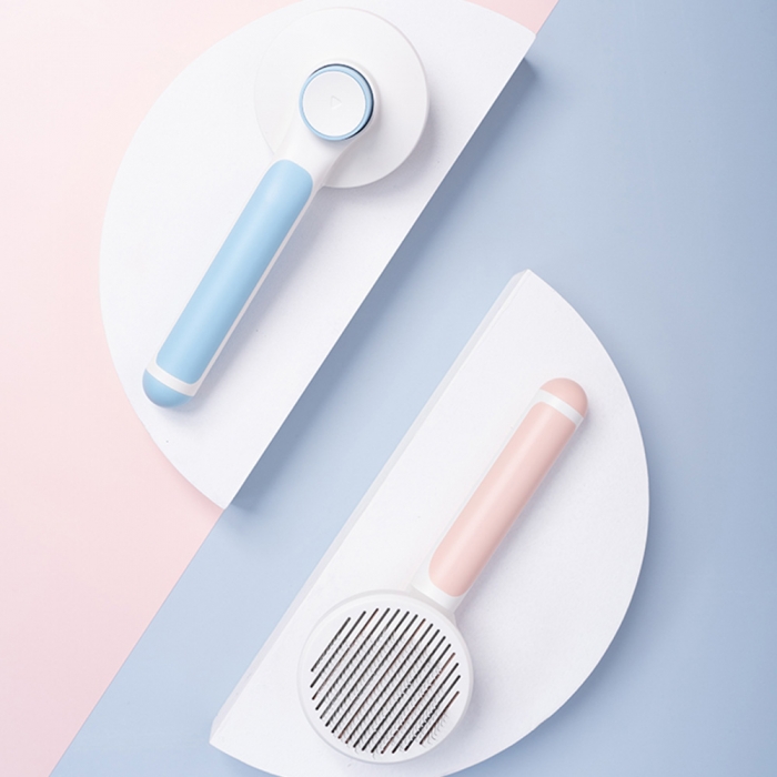 반려동물 원터치 슬리커 브러쉬 3color