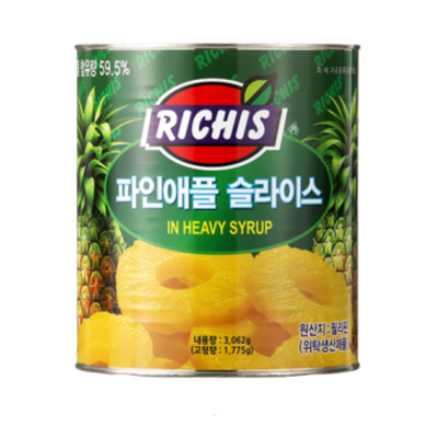 동서 리치스 파인애플 슬라이스 3KG