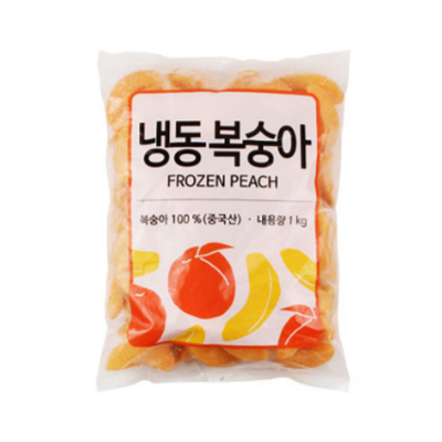 냉동 복숭아 슬라이스(중국산) 1KG