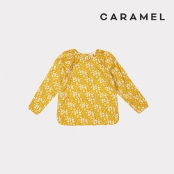 [CARAMEL]MOUSE BLOUSE 3Y-6Y(M/YELLOW)