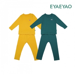 [이야이야오 겨울]히트업 기모 베이직 9부 상하(YELLOW,GREEN)_78L723007