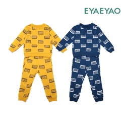 [이야이야오 봄]쭈리 카세트 스웨트상하(NAVY,YELLOW)_78L543001