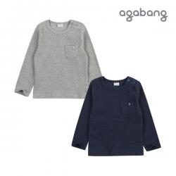 [아가방 봄]제니골지티셔츠(NAVY,GREY)_01M551001