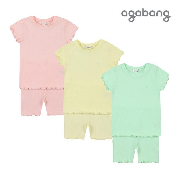 [아가방 여름]쭈리골지스판반소상하(PINK,MINT,YELLOW)_01O353007