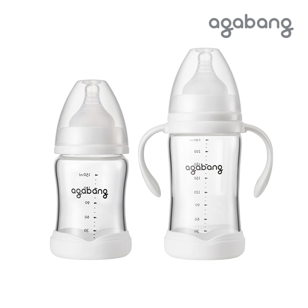 [아가방 안심수유]유리젖병 노꼭지 150ml,240ml (리뉴얼)_01O08200