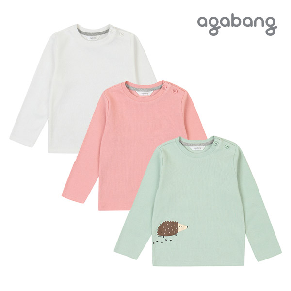 [아가방 가을]치치골지티셔츠(O/WHITE,PINK,GREEN)_01O551004