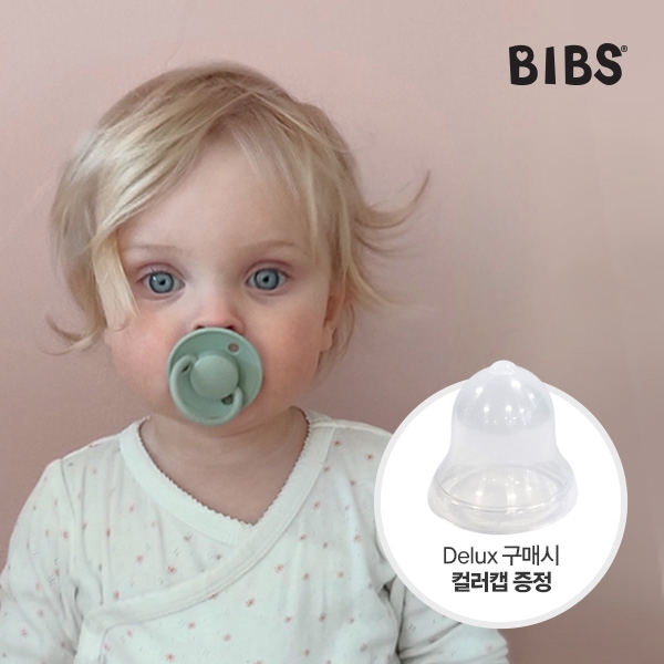 [BIBS DAY]빕스(BIBS) Delux 덴마크 노리개 젖꼭지 ※컬러캡 증정※