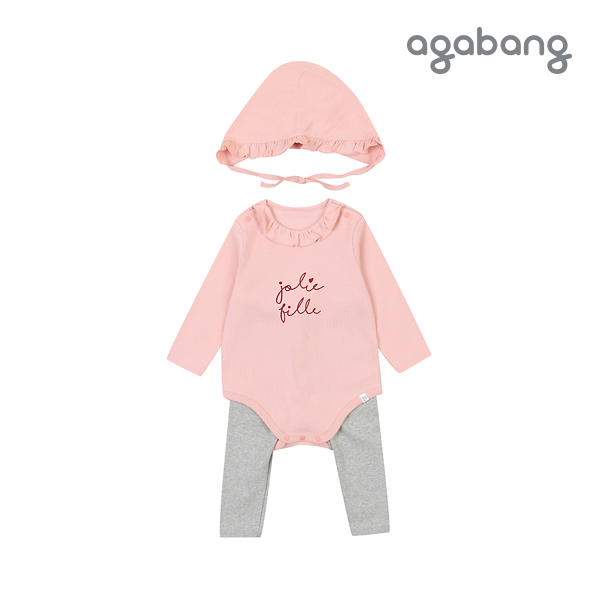 [아가방 가을]휴휴바디슈트3SET(PINK)_01M51755203