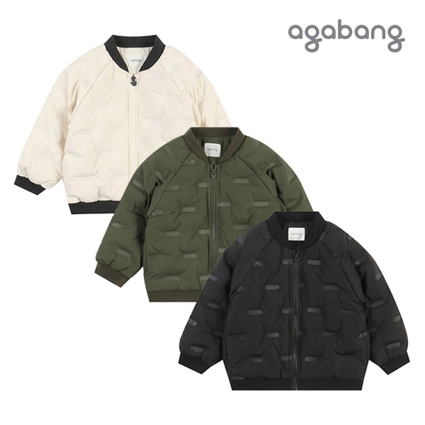 [아가방 겨울신상]티티무봉제다운점퍼(IVORY,BLACK,KHAKI)_01O755008