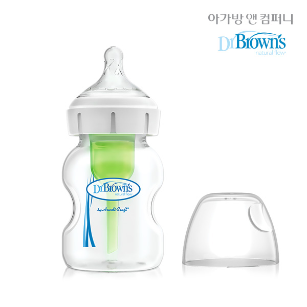 [닥터브라운]와이드넥 옵션스플러스 PP젖병 150ml(1개입)_77M08200604