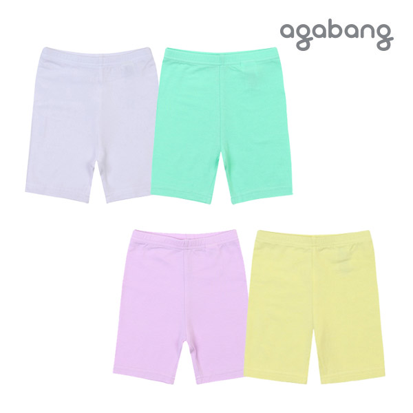 [아가방 여름]썬4부쫄바지(O/WHITE,PURPLE,GREEN,YELLOW)_01P352001