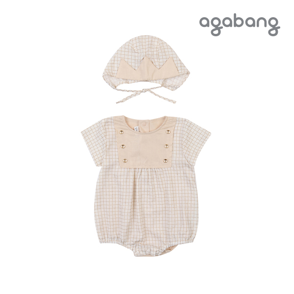 [아가방 여름]로건 스페셜바디수트(모자)(BEIGE)_01P32790221