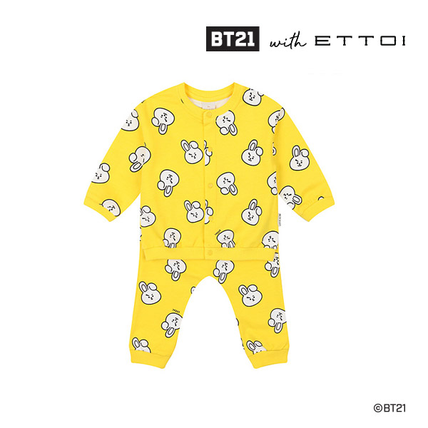 [BT21with에뜨와]BT21패턴상하(쿠키YELLOW)_07Q02304187