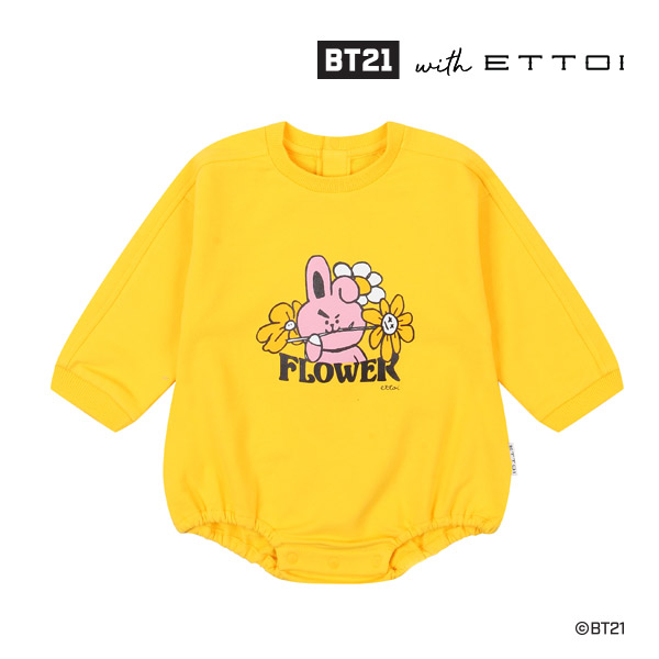 [BT21with에뜨와]BT21플라워포인트바디수트(YELLOW)_07Q02794487