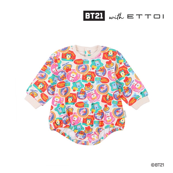 [BT21with에뜨와]BT21땡큐패턴바디수트(MULTI)_07Q02794700