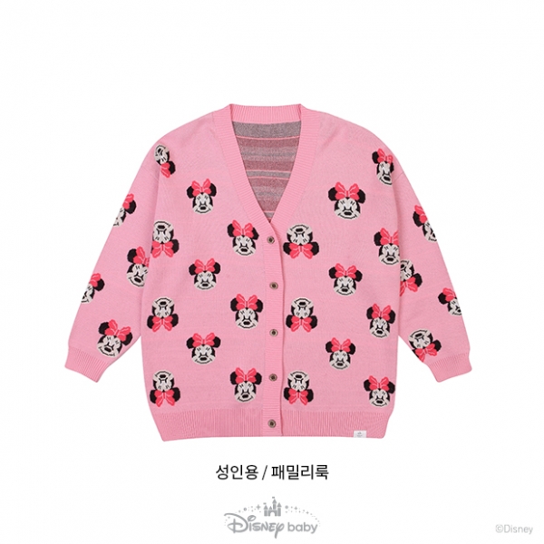 [디즈니베이비 봄]미니마미니트가디건(PINK)(성인용/패밀리룩)_79Q12149158