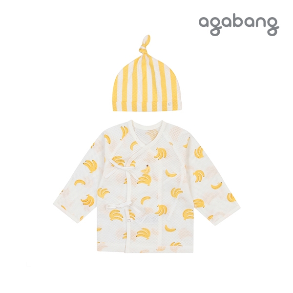 [아가방 여름]바나나배내저고리(모자)(YELLOW)_01Q31700387