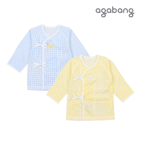 [아가방 여름]마들렌배내저고리(BLUE,YELLOW)_01Q317002