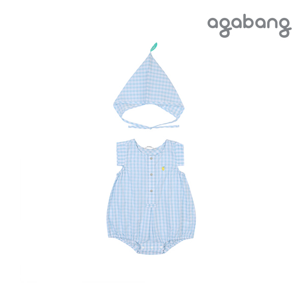 [아가방 여름]멜체크바디수트(모자)(BLUE)_01Q32790242