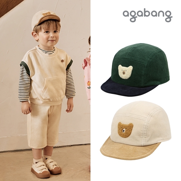 [아가방 가을]제리코듀로이캡모자(BEIGE,GREEN)_01Q576803