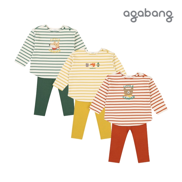 [아가방 가을]리프포레ST상하(GREEN,ORANGE,YELLOW)_01Q553004