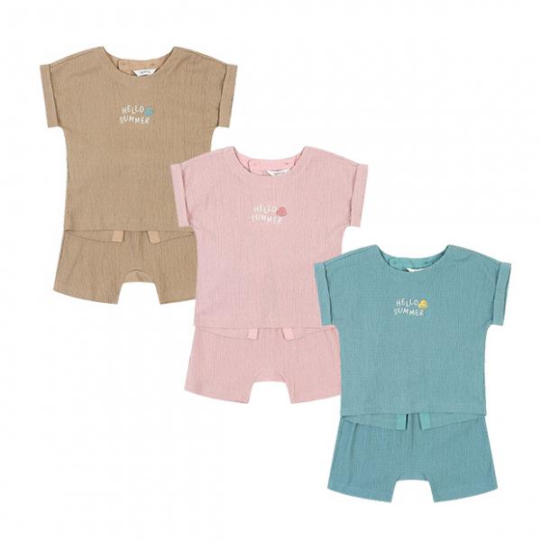 [아가방 여름신상]티치데이민소쿨상하(BROWN,PINK,GREEN)_01R353005