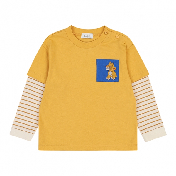 [디즈니베이비 가을신상]디즈니심바힙한티셔츠(KHAKI,YELLOW)_79R521004