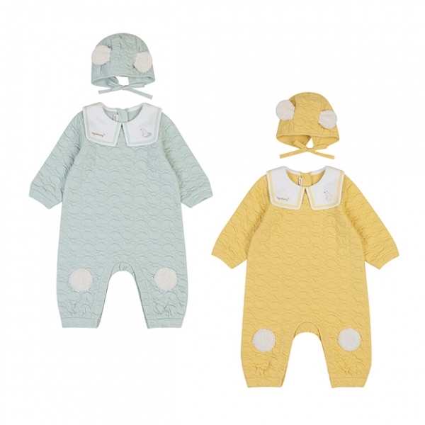 [아가방 겨울신상]리온곰삼중지우주복(모자)(MINT,YELLOW)_01R727502