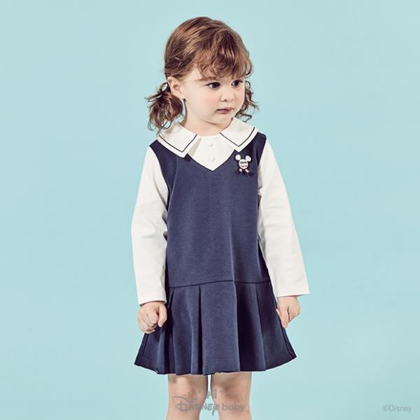 [디즈니베이비 봄신상]미니주름원피스(NAVY)_79S124051