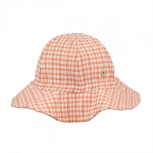[에뜨와 여름신상]멜로체크모자(ORANGE)_07S376812