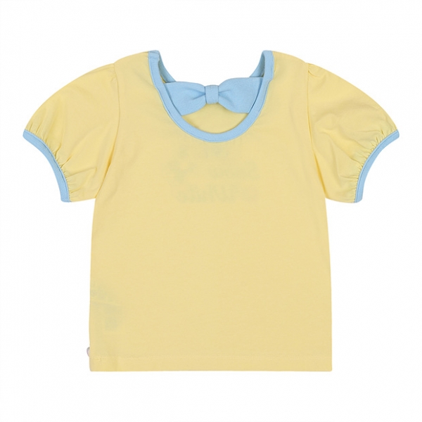 [디즈니베이비 여름신상]백설공주리본포인트반팔티(YELLOW,BLUE)_79S321052