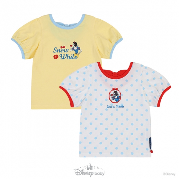 [디즈니베이비 여름신상]백설공주리본포인트반팔티(YELLOW,BLUE)_79S321052