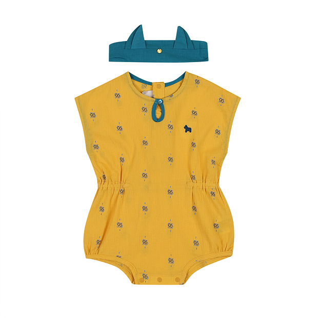 [에뜨와 여름]로쉬배색바디수트SET(YELLOW)_07R327907