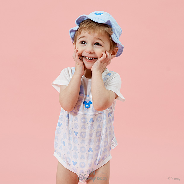 [디즈니베이비 여름신상]블루미키반팔바디수트(BLUE)_79S317501