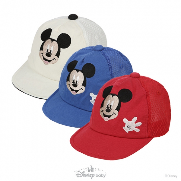[디즈니베이비 여름]디즈니미키매쉬캡모자(RED,IVORY,BLUE)_79R376803