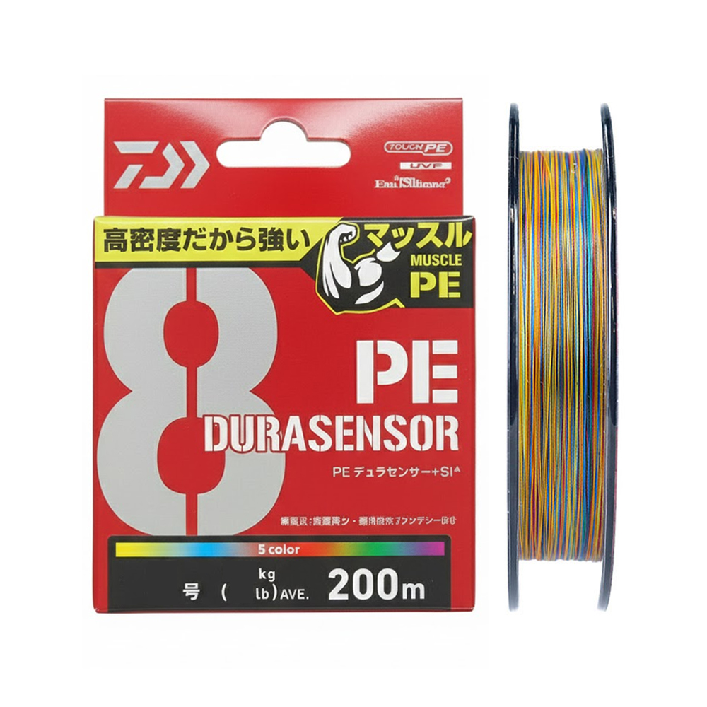 다이와 UVF PE 듀라센서X8+SI2 200m 5색멀티 타이라바 에깅 8합사