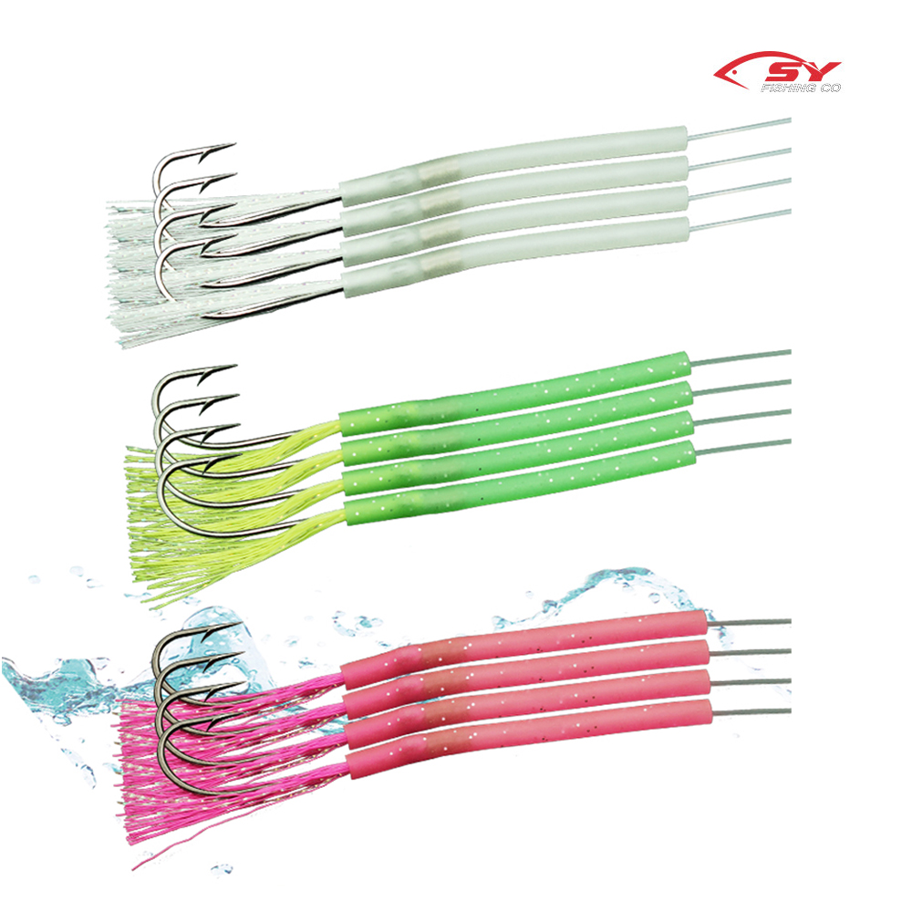 세양 국산 심해 갈치바늘 틴셀 SY-235 야광 갈치채비