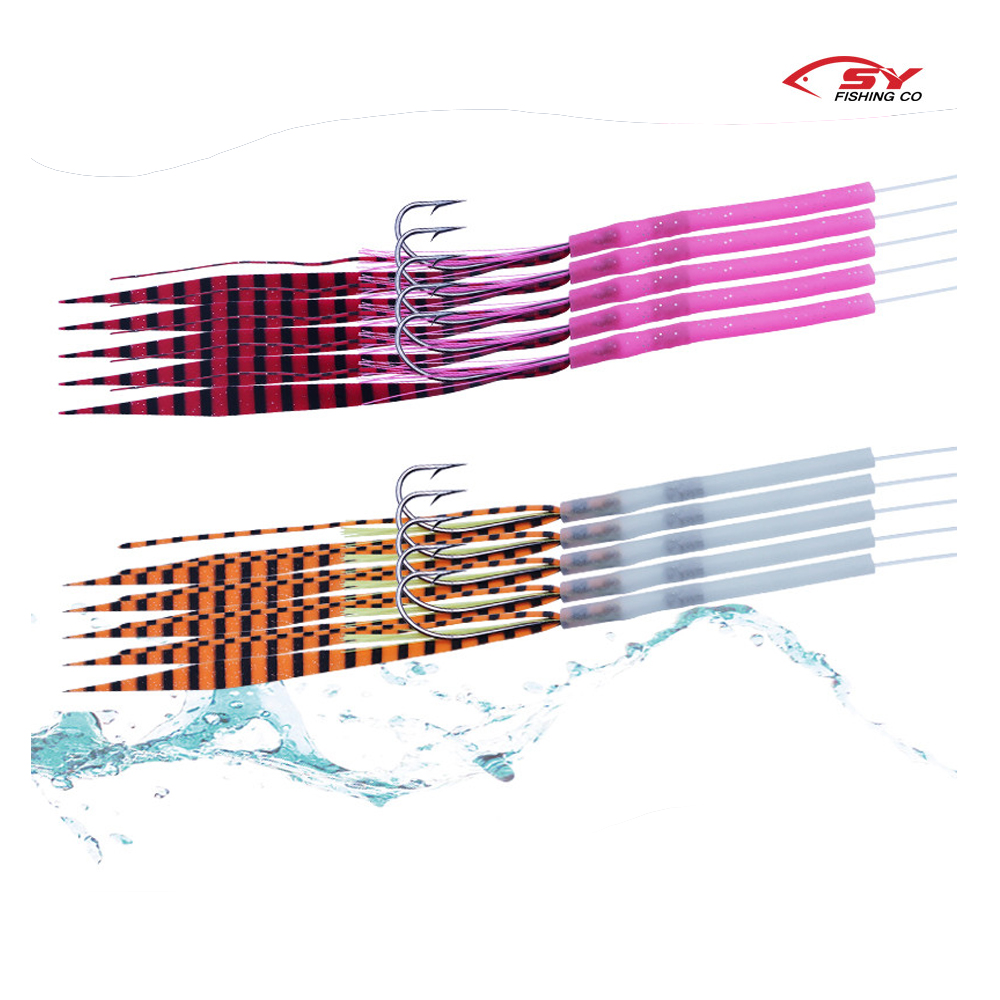 세양 국산 심해 갈치바늘 틴셀 타이라바스커트 SY-239 야광 갈치채비