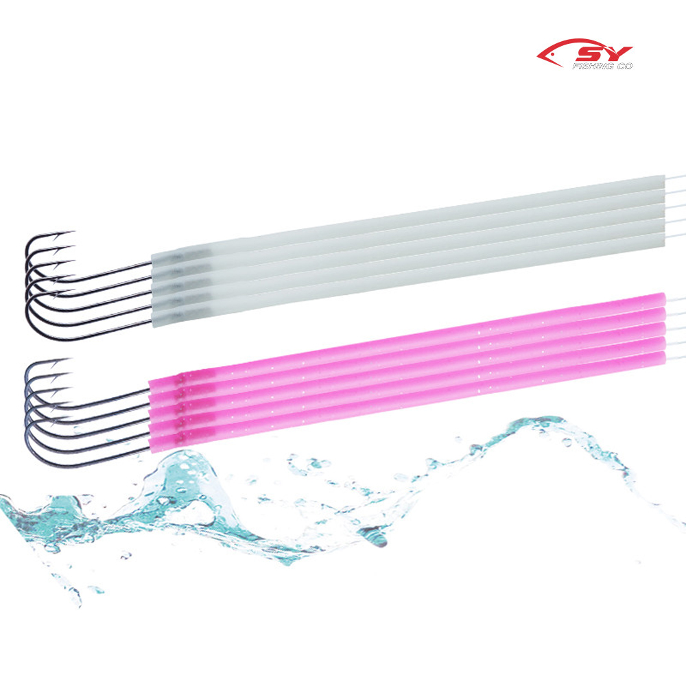 세양 국산 심해 갈치바늘 장축광튜브 15cm SY-242 야광 갈치채비